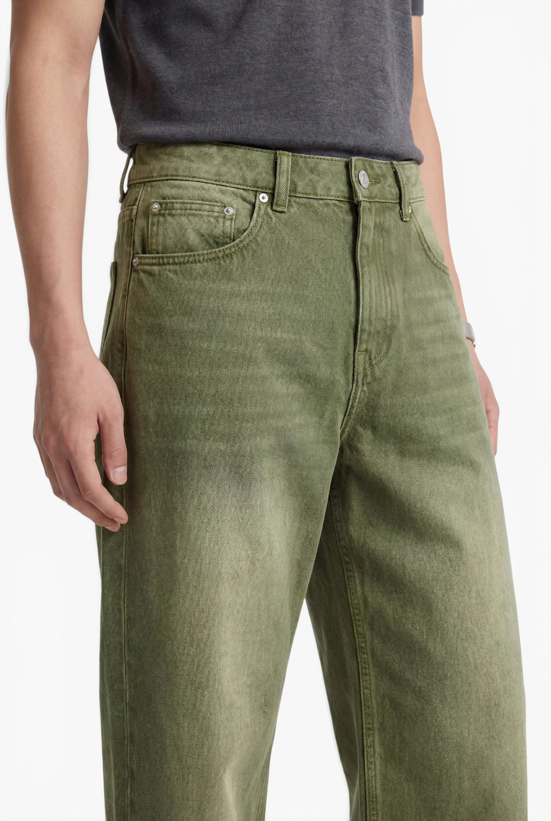 Alvoro Matcha Denim Jeans — detail view 4