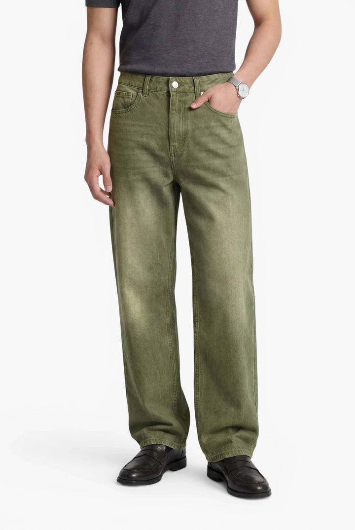 Alvoro Matcha Denim Jeans — detail view 2
